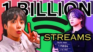 BTS Jungkook Hits 1 Billion Spotify Streams!