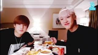 [ENG SUB] JINSAN MUKBANG ON HOTEL 😋 ft. MOONBIN