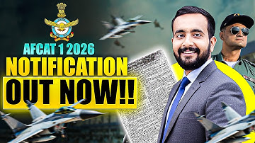 ✅ AFCAT 1 2026 Official Notification Out Now !!! 📄✈️ – Age Limit, Syllabus, Exam Pattern 🔥