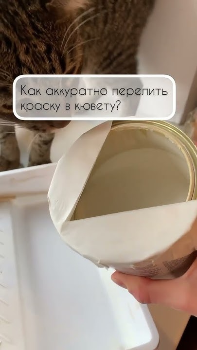 ЛАЙФХАК: КАК АККУРАТНО ПЕРЕЛИТЬ КРАСКУ ИЗ БАНКИ #хоумстейджер # ...