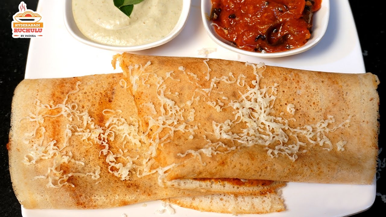 ఓసారి ఛీజ్ దోస చేసుకోండి సూపర్ ట్రస్టీ గా ఉంటుంది | Cheese Dosa Recipe in Telugu| Indian Street Food | Hyderabadi Ruchulu