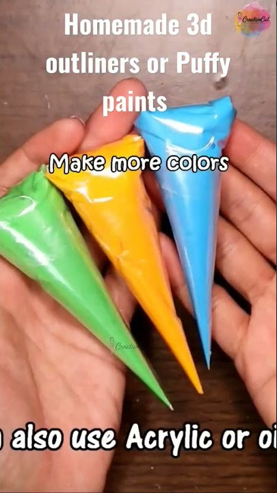 How to Make Puffy Paint  Crafts for Kids 