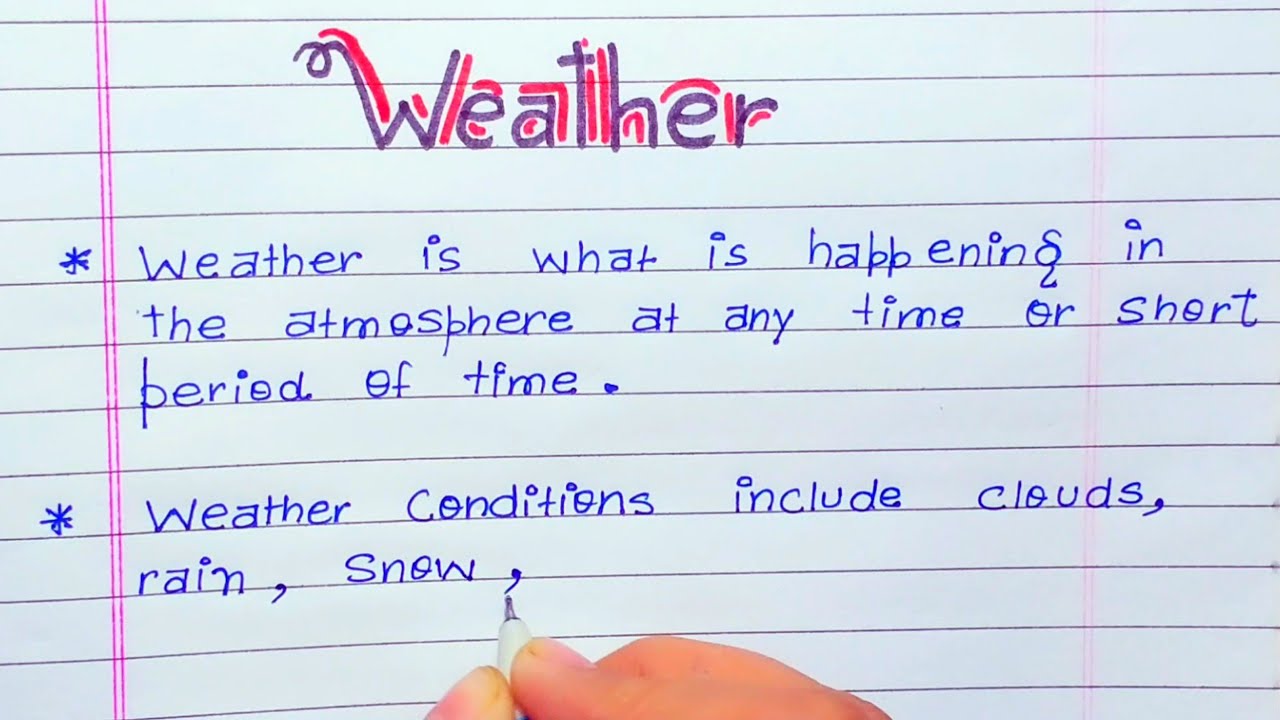 what is weather essay