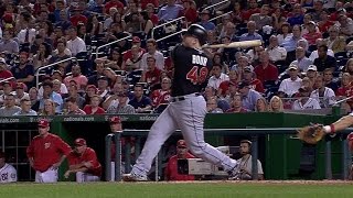 Bour crushes three-run homer to right
