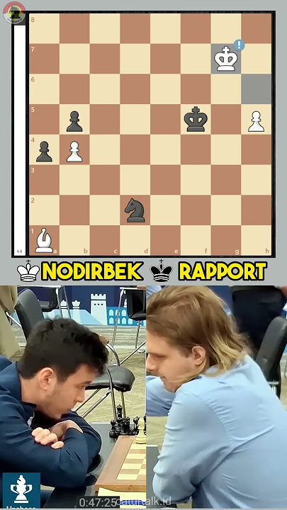 Nodirbek brilliant endgame💎😲 #chess