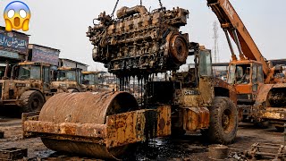 Incredible 🤯 Rusted Dynapac Engine Restoration | Water Damaged Engine Rebuild