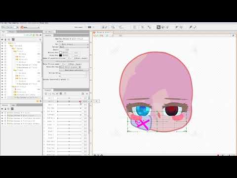 Туториал на 3д поворот головы в live2d | гача клуб