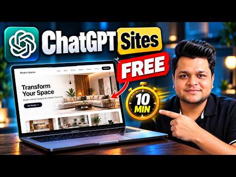 ChatGPT Sites: Build a Real Website FREE & Go Live in 10 Minutes (No Coding)