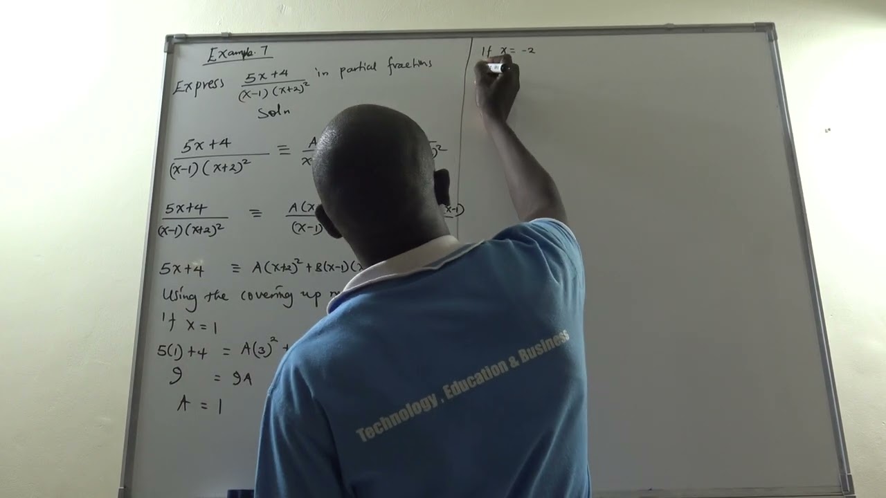 ⁣PARTIAL FRACTIONS WITH A REPEATED FACTOR EXAMPLE 6