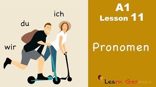 Learn German for beginners.Perconal pronouns. Lesson 11.