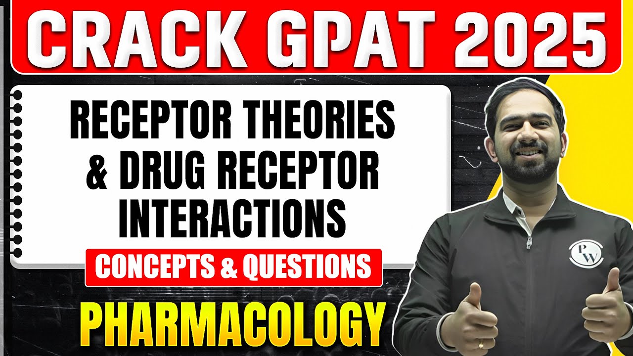 GPAT 2025 Pharmacology | Receptor Theories and Drug Receptor Interactions | PW