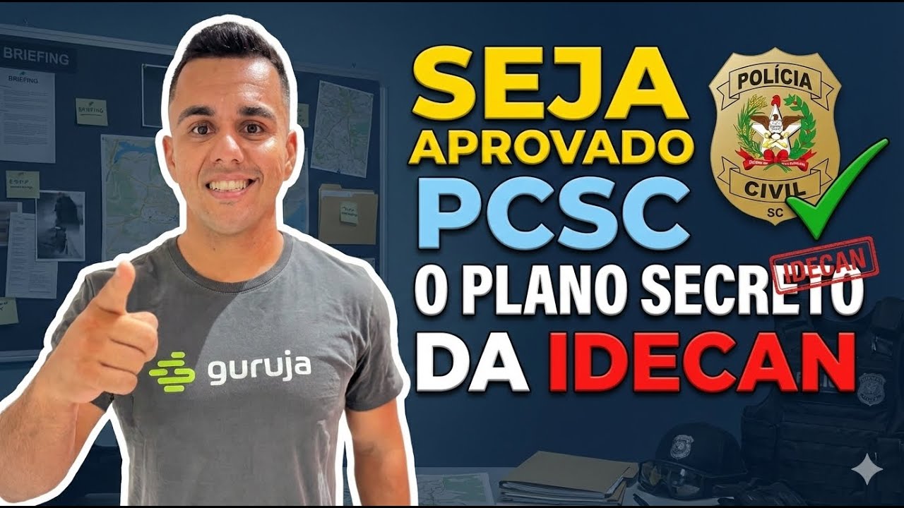 Edital Saiu! PC-SC 2026: Mentoria Gratuita com Plano Real para a IDECAN