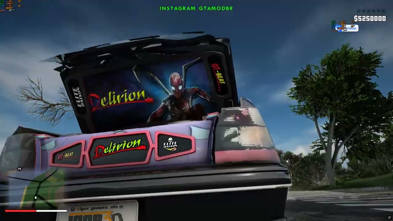 GTA MOD BR MONZA DELIRION (SOM AUTOMOTIVO) GTA ESTA ONLINE!!