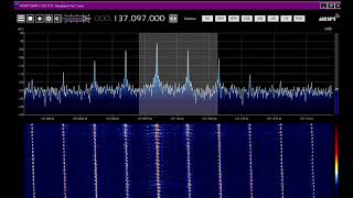 Doppler effect visualization on SDR during NOAA-19 transmission