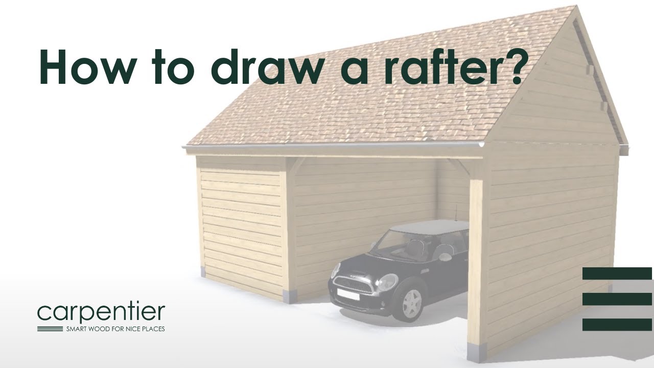 How to draw a rafter - YouTube
