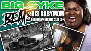 Big Syke beat His Baby moms up dropping His Son Off | Crashed Her Car into his truck on ring camera