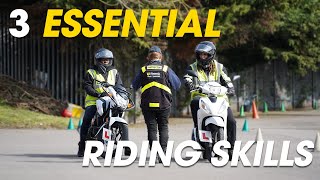 Top three most essential riding skills for motorcyclists