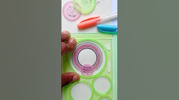 Easy Spiral Drawing Anyone Can Try! #shorts #spirograph #asmr #relaxingart