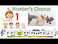 Hunters chorus  suzuki violin book 2  notes  finger pattern tutorial on violin  htp tv