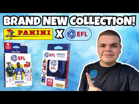 Opening The NEW Panini EFL Stickers Collectors Tin Multiset 2025 26 Sticker Collection 