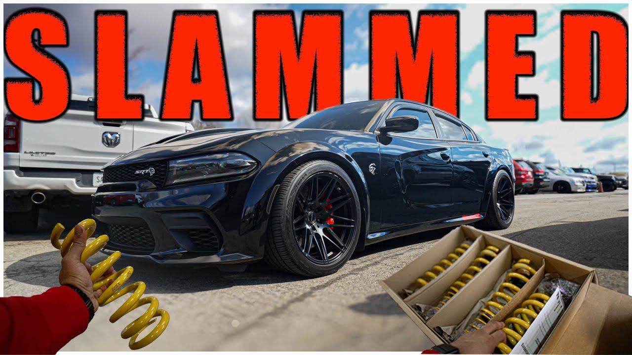 LOWERED my Hellcat Charger with "ANTI-WHEEL HOP" Kit | NO MORE SPIN or HOP!