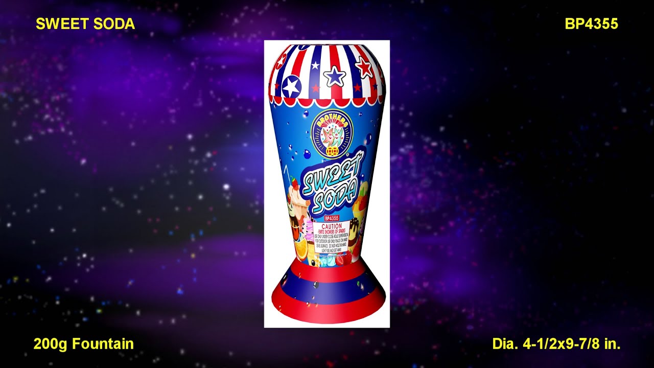 Sweet Soda | Large Shower Fountain Spurt™ at Elite Fireworks