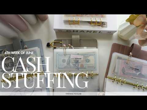 CASH STUFFING $1,367 | June week #4 | vacation up next ? ♡