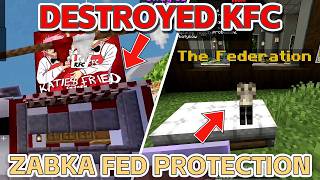 Ashswag React to EWROON Zabka Protection from Federation &amp; Mike Destroying KFC on QSMP 2 Minecraft