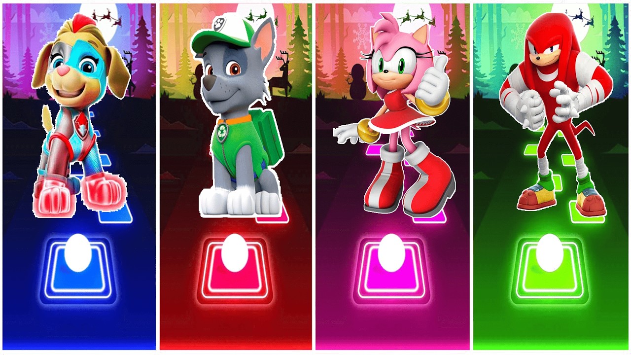 Tuck 🆚 Rocky 🆚 AmyRose 🆚 Knuckles.🎶 Who Is Best?