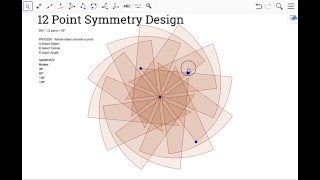 03   12 Point Symmetry Design in GeoGebra