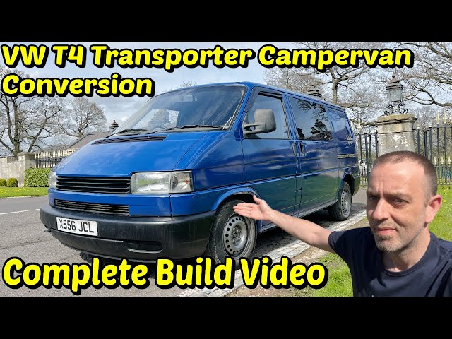 DIY Camper Van Conversion Full Build Timelapse VW T5 Transporter Volkswagen  Timelapse 