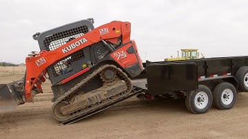 Unloading a Skid Steer off the 14LX