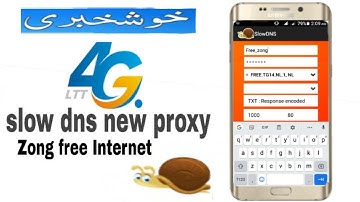 Slow DNS VPN Full Speed New proxy 9.0 MB //// Zong free Internet