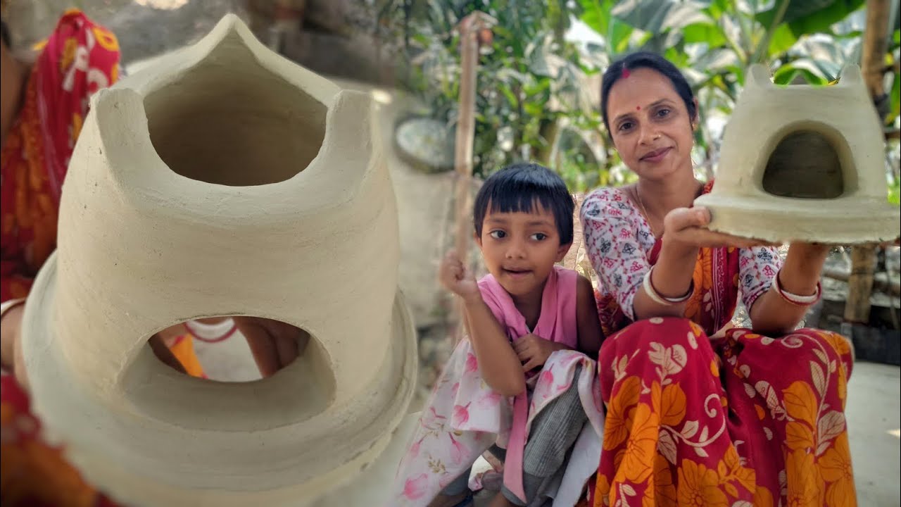 মাটির এই তোলা উনান বানাতে পারবেন খুব সহজেই|How to make portable mud oven