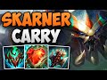 Skarner jungle solo carry in challenger  challenger skarner jungle gameplay  patch 148 s14