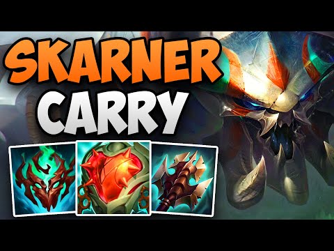 SKARNER JUNGLE SOLO CARRY IN CHALLENGER! | CHALLENGER SKARNER JUNGLE GAMEPLAY | Patch 14.8 S14