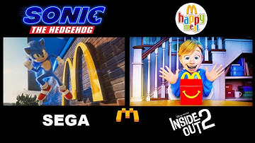 SONIC VS INSIDE OUT 2 "Riley Loves Happy Meal" Trailer (NEW 2024) Side By Side Comparison