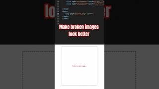 Make broken images look better using CSS! #css #splearncss