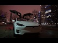 Tesla Model X Новогодняя прошивка Теслы Огненное шоу, Tesla Christmas lights show 2019