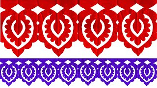 Paper cutting design border simple | diy paper cutting art | soft board border design - 9 screenshot 4