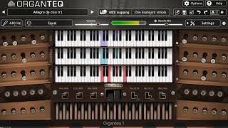 Allegro deciso,  Organteq, physically modelled pipe organ