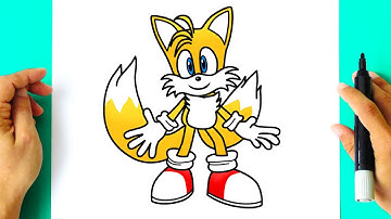 How to DRAW TAILS - Sonic the Hedgehog