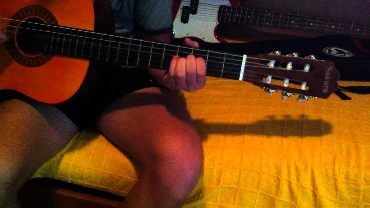 tutorial smoke on the water chitarra classica 