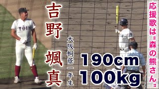 吉野 颯真選手 大阪桐蔭1年生デビュー』アルプスからの応援歌は森の熊