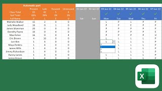 Attendance Tracker Template for Excel
