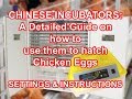 Chinese Egg Incubator Setting and Setup | How to use a chinese egg incubator to hatch eggs