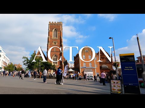 Acton - Uxbridge Road - High Street - Churchfield Road - St Mary's Church - Acton Central