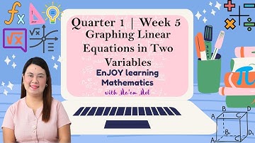 Quarter 1 | Week 5 | Graphing Linear Equations in Two Varibales by Ma