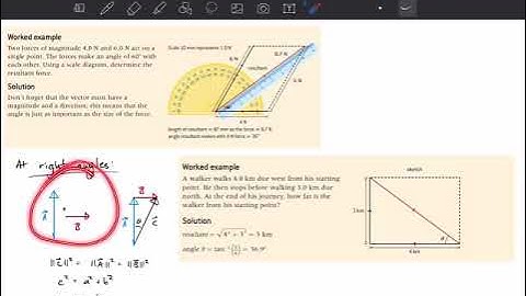 Topic 1.3.3 - Adding Vectors at Right Angles Algebraically