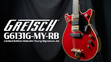Gretsch G6131G-MY-RB Limited Edition Malcolm Young Signature Jet | Vintage Firebird Red